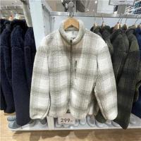 ราคา เสื้อแจ็กเก็ตผู้ชายลายสก๊อตสำหรับใส่ในบ้าน2023แท้ UNIQLO เสื้อโค้ทผ้าฟลีซ445485 45612เสื้อโค้ทกันลมไปจนถึงรักษาความอบอุ่นโค้ท (19725379400)