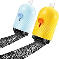 ราคา 2Pcs Identity Protection Roller Stamps 2 In 1 Advanced Roller With Retractable Box Opener for Mail Privacy Confidential (20481230486)