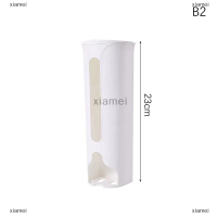 ราคา xiamei ชั้นวางของถุงพลาสติกห้องครัวแขวนผนังในห้องน้ำถุงขยะกล่องเก็บชุดชั้นในกล่องเก็บชุดชั้นใน (20265852656)