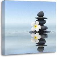 ราคา พิมพ์ลายศิลปะบนผืนผ้าใบสำหรับติดกำแพงสีดำผ่อนคลายสปาเซ็นนวดลีลาวดีดอกลั่นทมตกแต่งงานศิลปะสำหรับบ้าน (20219288946)