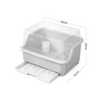 ราคา HANGDIAN จัดส่งฟรี ชั้นวางชามครัวพร้อมฝาปิด ตู้พลาสติก ตะเกียบ กล่องเก็บช้อนส้อม ชั้นวางช้อนส้อม ชั้นวางของอเนกประสงค์แบบหยด (19818305974)