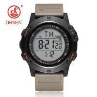 ราคา OHSEN Black Digital Sports Watches Men Waterproof LED Military Watch Fashion Tactical Wristwatch Alarm Clock Relogio Masculino (19655105527)