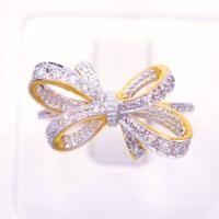 ราคา Happy Jewelry หวนโบว์ใหญ่ ทองแท้ 9k 37 5 เพชรเกสร ME993 (17327209605)