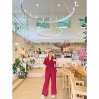 ราคา ชุดเซตขายาว ผูกเอว ชุดเซตสาวอวบอ้วน สาวอวบ (21190443377)