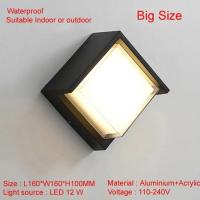 ราคา กรอบไฟติดผนัง IP65กลางแจ้งกันน้ำแบบโมเดิร์นไฟ LED ติดผนังตกแต่งโคมไฟติดผนังภายในโคมไฟภายนอกกันฝนสีดำ ไฟกิ่งติดผนังภายนอก โคมไฟสนาม ไฟกิ่งผนังภายนอก โคมไฟกิ่ง โคมส่องผนัง wall light bedroom (2117076913