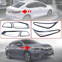 ราคา ครอบไฟหน้า ครอบไฟท้าย รุ่น ฮอนด้า ซิตตี้ HONDA CITY ปี 2020 2021 สีดำด้าน 6 ชิ้น (11765498116)