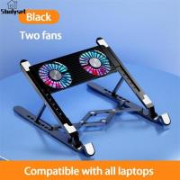 ราคา Studyset IN stock Foldable Laptop Holder Stand Cooling Pad Table Bracket With Radiator Silent Fan Notebook Accessories (19994877392)