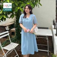 ราคา LX0410 ชุดเดรส สาวอวบ เดรสแขนสั้น แต่งปกช่วงคอ กระดุมหน้าหลอก ไม่มีซับด้านใน มีซิปด้านข้าง เสื้อผ้าพลัสไซส์ เสื้อผ้าสาวอวบ คุณภาพพรีเมี่ยม ชุด เดรส สาว อวบ ชุด เดรส คน อ้วน (20139310624)