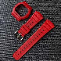 ราคา นาฬิกาเรซินสายคล้อง Bezel 16มม สำหรับ Casio G SHOCK DW 5000 DW 5600 GW B5600 DW 5600BB 5600HR DW 5700 5735 5750 GWX 5600 DW 5025 DW 5030ยางสายนาฬิกาแบบสปอร์ตกับกรณี (17061030404)