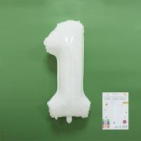 ราคา ลูกโป่งตัวเลขฟอยล์ 32นิ้ว สีขาว ลูกโป่งตัวเลข (21094238152)