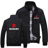 ราคา Ready Stock High Quality Men Fashion Casual Jacket Motorcycle Team Logo Suzuki Jacket Windproof Windbreaker Zipper er Jacket (15053191021)