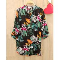 ราคา เสื้อฮาวายตัวยาว คอจีน แขนสามส่วนติดกระดุม ผ้าสปัน (13645097244)