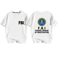 ราคา ผ้าฝ้ายแห่งชาติ FBI US FBI ตัวแทนฟิล์มรอบคอเสื้อยืดแขนสั้นผู้ชายและผู้หญิงเสื้อผ้า (20238842707)