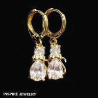 ราคา Inspire Jewelry ต่างหูเพชรCZ รูปแมว งานจิวเวลลี่ ตัวเรือนหุ้มทองแท้24K และ ทองคำขาว พิเศษสำหรับผิวแพ้ง่ายมาก (10877500000)