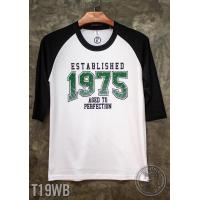 ราคา เสื้อแขนสามส่วน เสื้อแขนสามส่วนวินเทจ เสื้อไหล่สโลป เสื้อยืด เสื้อยืดวินเทจ Vintage รหัสสินค้า T 18 (20836726971)