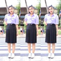 ราคา กระโปรงนักเรียนทรงแคบ สีดำ แบรนด์Goodday ทรงแคบรุ่นเข้ารูป (19085135956)