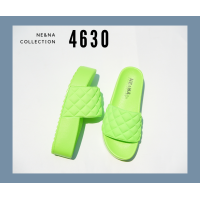 ราคา รองเท้าเเฟชั่นผู้หญิงเเบบเเตะสวมส้นตัน No 4630 NE NA Collection Shoes (18479555105)