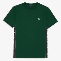ราคา FRED เสื้อยืดผ้าฝ้ายบริสุทธิ์ FredPerry สำหรับผู้ชายเสื้อยืดปักสีทึบหูข้าวสาลีชุดธุรกิจลำลองแบบบางวัยรุ่นแขนสั้น FP ฤดูร้อน (18248350941)