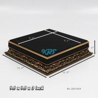 ราคา ฐานพระ สีดำลายไทย ฐานรองพระ แท่นวางพระ แท่นรองพระ ฐานวางพระ ฐานตั้งบูชาพระ แท่นบูชา ที่วางพระ (4766790001)