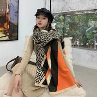 ราคา เทคโนโลยี FENDIs ของผู้หญิงอุปกรณ์เชื่อมต่อทางเรขาคณิตแบบสองด้านใหม่สำหรับผู้หญิงผ้าคลุมไหล่แคชเมียร์ฤดูใบไม้ร่วงและฤดูหนาวอเนกประสงค์ผ้าพันคอหนาขึ้นคออุ่นสองด้านยาวสองด้านผ้าพันคอคลุมไหล่ใช้งานได้สอง