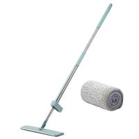 ราคา ซื้อ 1 แถม 1 ไม้ถูพื้น ไม้ถูพื้นแบบรีดน้ำ Flat Mop หมุนได้ 360 องศา ไม้ถูพื้นแบบรีดน้ำและฝุ่นผงในตัว ไม้ถูรีดน้ำ Lazy mop (15076194527)