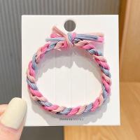 ราคา ยางรัดผมถักไหมพรมผู้หญิงเชื่อกผูกโบว์สาวหวานแนวเกาหลียืดหยุ่นสูง (21167911071)