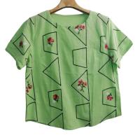 ราคา เสื้อผ้าฝ้ายปักลาย เสื้อพื้นเมืองคอกลมงานปัก (8578579745)