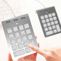 ราคา Miracle Shining แป้นพิมพ์ตัวเลขแบบมีสายแป้นพิมพ์ USB พกพา3 USB 2 0ฮับแป้นตัวเลข18คีย์แป้นพิมพ์ดิจิตอลสำหรับเดสก์ทอปคอมพิวเตอร์โน้ตบุ๊คพีซี (21103941737)