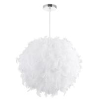 ราคา 220V Ceiling Chandelier Living Room Bedroom Feather Ball Decoration Chandelier (20747766762)