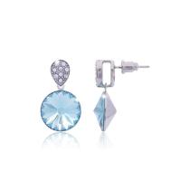 ราคา E0915 263G ต่างหูแฟชั่น 12VICTORYเครื่องประดับผู้หญิง ประดับคริสตัลนำเข้าจากประเทศออสเตรีย (958574250)