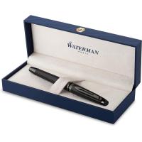 ราคา Waterman Expert Rollerball Pen Metallic Black Lacquer with Ruthenium Trim Fine Point Black Ink With Gift Box (20594565236)