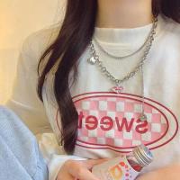 ราคา พร้อมส่ง สร้อยคอหัวใจสีชมพู แดง สร้อยคอโซ่หัวใจ สร้อยคอแฟชั่น สร้อยคอสไตล์เกาหลี สร้อยคอโซ่ วาเลนไทน์ (20831883314)
