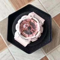 ราคา Casio BABY G สุทธิสีแดงดูหญิงยูนิคอร์น จำกัด กล่องของขวัญ gshock GMAS110MP 4A1 ดอกเชอร์รี่สีชมพูกีฬากันน้ำหญิงนาฬิกา (15248001759)