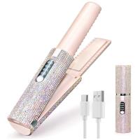 ราคา 2 In 1 Electric USB Hair Straightening Brush Multifunctional Comb Straightening Styler Hair Curler (19964074855)