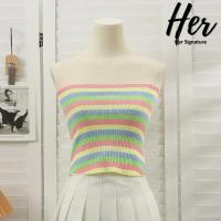 ราคา พร้อมส่ง เกาะอกสม็อค เกาะอกแฟชั่น เกาะอกไปทะเล เกาะอกไหมพรม เกาะอกดันทรง เสื้อสายฝอ ครอปสายฝอ เกาะอกสาวอวบ y2k 3750 (17193310158)