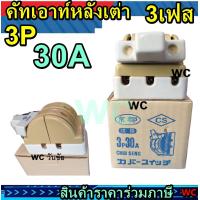 ราคา CS คัทเอาท์ สับสองทาง 3P 30A 3P สะพานไฟ ทรงหลังเต่า (12842607372)