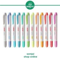 ราคา DONG A ดองอา ปากกาเน้นข้อความ ปากกาไฮไลท์ ปากกาเน้นข้อความดองอา ปากกาไฮไลท์สีพาสเทล ปากกาไฮไลท์ รุ่น Twinliner SOFT (12275117521)