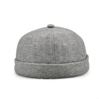 ราคา Vintage Mikihat หมวกกะลาสีสำหรับผู้ชายผู้หญิง Hip Hop Brimless Docker Hat (16114212674)