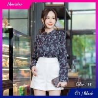 ราคา Maristar No 2076 เสื้อแขนยาวพิมพ์ลาย Printed Long Sleeve Blouse (19314288848)