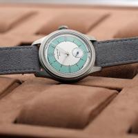 ราคา Pierre paulin SALMON dial Watch 50M Skin DIVER Watch VINTAGE Small seconds Mechanical Hand WATCH 38mm masculinohot Watch (19627754162)