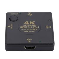 ราคา Display Port Switch 3 In 1 Out High Definition Switcher Multiple Switch Connector 4K HD Monitor Switch Box Multiple Switch Connector Monitor Selector Switch regular (20351947386)