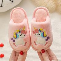ราคา รองเท้า พร้อมส่ง รองเท้าสลิปเปอร์ผ้าฝ้ายกันลื่นลายการ์ตูนยูนิคอร์นไดโนเสาร์สําหรับเด็ก (20197985868)