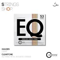 ราคา สายกีตาร์โปร่ง Cleartone EQ Hybrid Metal Acoustic Strings Strings Shop (17747959075)