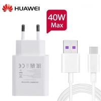ราคา Original Huawei Fast Charger 40W Supercharge อะแดปเตอร์5A USB Type C สำหรับ Huawei P30 P40 P10 P20 Pro Lite Nova 5 6 Pro Mate 9 10 Pro Mate 30 20 Pro Magic 2 Honor V30 (15427929142)