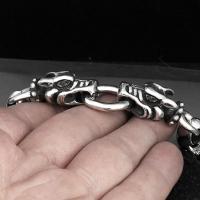 ราคา กำไลข้อมือมังกร หรือ กากอย เงินแท้92 5 สำหรับผู้ชาย สไตล์เท่ๆ (21138798164)