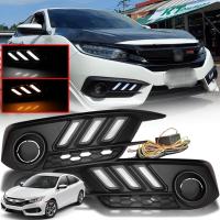 ราคา ไฟเดย์ไลท์ DAYLIGHT DRL รุ่น ฮอนด้า ซีวิค HONDA CIVIC ปี 2016 2018 สีดำ พร้อมชุดสายไฟ 1 ชุด (12566766133)