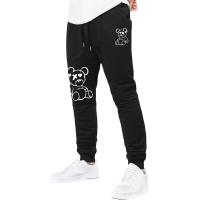 ราคา WDIRARA Mens Cartoon Bear Print Drawstring Waist Sweatpants with Pocket (20045270253)