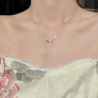 ราคา สร้อยโชคเกอร์หลายชั้นประดับมุกผีเสื้อจี้สร้อยคอคริสตัลละเอียดอ่อนเครื่องประดับผู้หญิง (19851429638)
