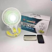 ราคา พัดลมพกพา พัดลมตั้งโต๊ะ 6 ชาร์จไฟได้ มีไฟส่องสว่าง (19786289703)