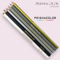ราคา ดินสอสี Prismacolor Colores จำหน่ายแบบแยกแท่ง กลุ่มสีขาว ดำ เงิน ทอง เทา (19582471472)